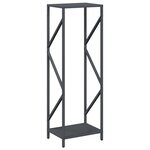 vidaXL Portant de bois chauffage anthracite 34x25x100 cm