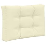 vidaXL Coussin de canapé d'extérieur 3 Pièces Crème Polyester