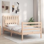 vidaXL Cadre de lit sans matelas bois massif