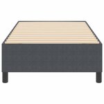vidaXL Cadre de lit plateforme Gris foncé 90 x 200 cm