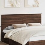vidaXL Tête de lit Chêne brun 180 cm Bois d'ingénierie