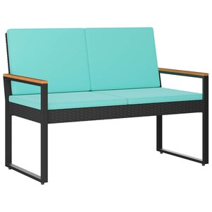 vidaXL Banc extérieur 2 -Seater 107 x 61 x 80 cm polyrotin