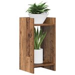 vidaXL Support de Plante Bois ancien 30 x 30 x 60 cm Bois d'ingénierie