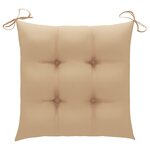 vidaXL Chaises de jardin lot de 4 avec coussins Bois d'acacia massif