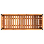 vidaXL Jardinière 80x30x27 5 cm bois massif d'acacia et acier