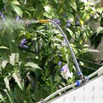 vidaXL Pots de jardin Blanc 120 x 40 x 37.5 cm Acier