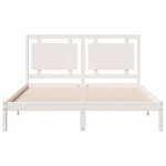vidaXL Cadre de lit extra long sans matelas 140x220 cm bois massif