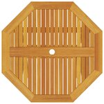 Ensemble de salle à manger de jardin 5 pièces en bois d'acacia massif