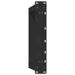 vidaXL Pieds de table basse en U  2 pièces  noir  50 x (30-31) cm  acier