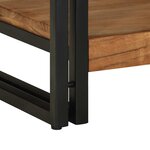 vidaXL Table basse 50x50x38 cm bois massif acacia