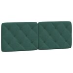 vidaXL Cadre de lit sans matelas vert foncé 140x190 cm velours