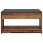 vidaXL Banc d'entrée avec coussin Bois ancien 83 x 38 x 45 cm