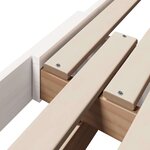vidaXL Lit extensible pour enfants Other Blanc 80 x 130 / 165 / 200 cm