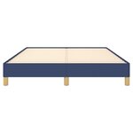 vidaXL Cadre de lit sans matelas bleu 160x200 cm tissu