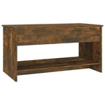 vidaXL Table basse Chêne fumé 102x50x52 5 cm Bois d'ingénierie