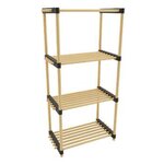 Storage solutions Porte-chaussures avec 4 étagères Bois 49x28x92 5 cm