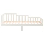 vidaXL Lit de jour Blanc 90x190 cm Bois de pin massif
