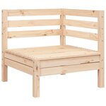 vidaXL Canapé de jardin 2 places et repose-pied bois pin massif