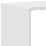 vidaXL Étagère séparatrice de pièce à 3 niveaux blanc 123x29x123 cm