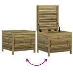 vidaXL Salon de jardin 5 Pièces bois de pin imprégné