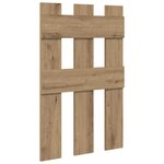 vidaXL Porte-manteau mural chêne artisanal 65 x 3 x 100 cm