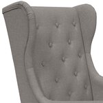 vidaXL Fauteuil Taupe Tissu