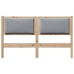 vidaXL Tête de lit Autre Marron 150 cm Bois massif en pin