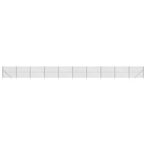 vidaXL Clôture à mailles losangées avec ancrage anthracite 2x25 m