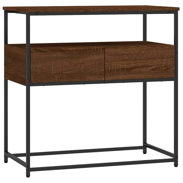 vidaXL Table console chêne marron 75x40x75 cm bois d'ingénierie