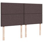 vidaXL Sommier à lattes de lit avec matelas Marron foncé 180x200 cm