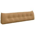 vidaXL Coussin de Dos Marron 180 x 24 x 50 cm Velours