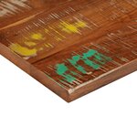 vidaXL Dessus de table 60x60x3 8 cm carré bois massif de récupération