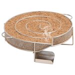 vidaXL Générateur de fumée froide rond 19 5 cm acier inoxydable