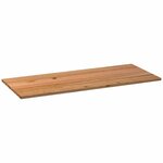 vidaXL Dessus de table marron clair bois chêne massif rectangulaire