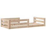 vidaXL Cadre de lit sans matelas 75x190 cm bois de pin massif