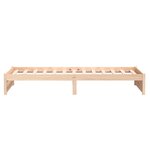 vidaXL Cadre de lit sans matelas bois massif 100x200 cm