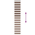 vidaXL Store zèbre marron 50x200 cm largeur du tissu 45 9 cm polyester