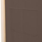 vidaXL Cloison de séparation 6 panneaux Marron 240 x 170 x 4 cm Tissu