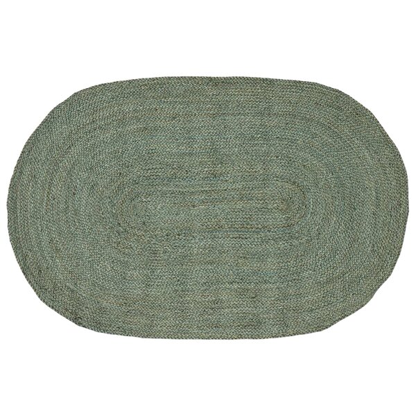 vidaXL Tapis de surface Vert olive 122 x 183 cm Jute