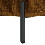vidaXL Meuble TV chêne fumé 102x36x50 cm bois d'ingénierie