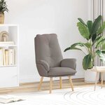 vidaXL Fauteuil relaxant Taupe 69 x 74 x 93 cm tissu