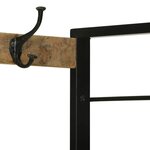 vidaXL Portant à Vêtements avec tiroir Marron Bois de manguier massif