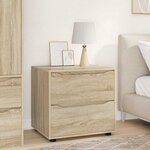 vidaXL Armoire de rangement Chêne Sonoma 60 x 48 x 57 cm