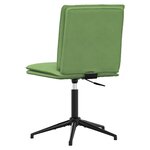vidaXL Chaise de salle à manger Vert clair Velours