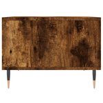 vidaXL Table basse Chêne fumé 60x50x36 5 cm Bois d'ingénierie