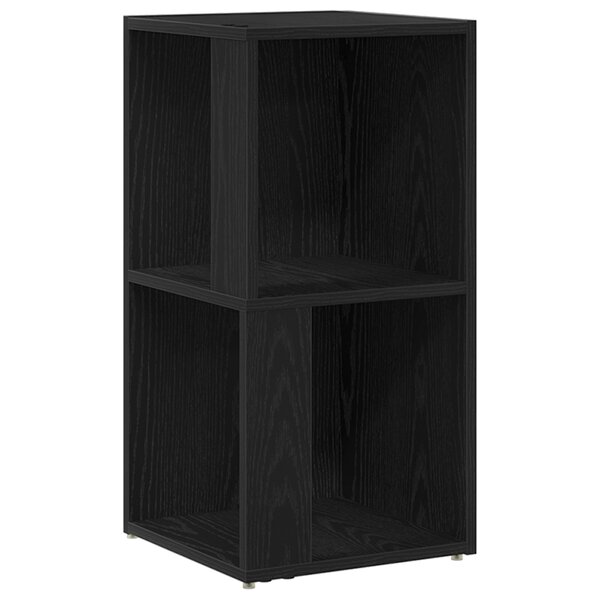 Buffet d'angle vidaXL Noir Chêne 33x33x67 cm Bois d'ingénierie