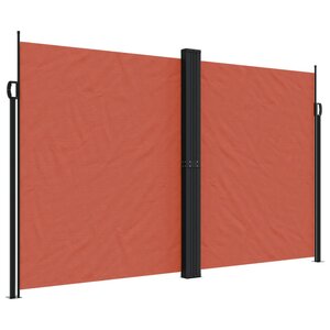 vidaXL Auvent latéral rétractable terre cuite 200x600 cm