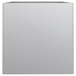 vidaXL Jardinière argenté 62x47x46 cm acier galvanisé