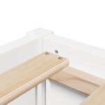 vidaXL Cadre de lit sans matelas blanc 160x200 cm bois de pin massif
