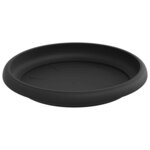 vidaXL Pots de plantes 6 Pièces Noir Ø 15 x 12 cm Plastique